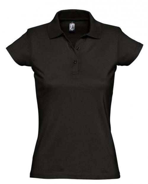 Рубашка поло женская Prescott women 170 черная, размер S