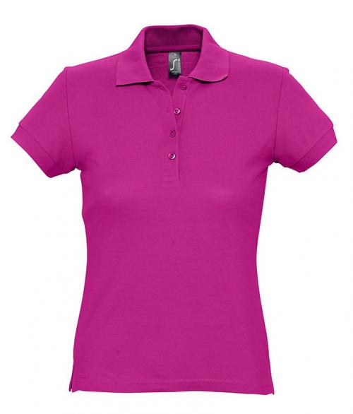 Рубашка поло женская Passion 170 темно-розовая (фуксия), размер L