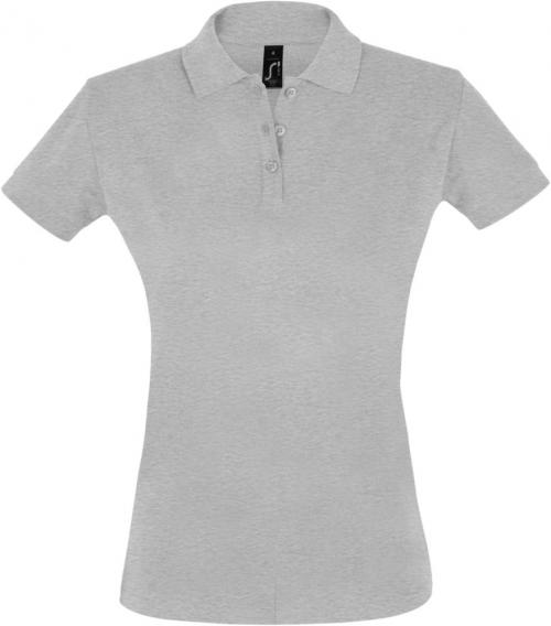 Рубашка поло женская Perfect Women 180 серый меланж, размер S