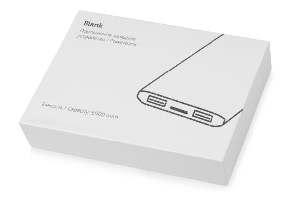 Внешний аккумулятор «Blank» с USB Type-C, 5000 mAh