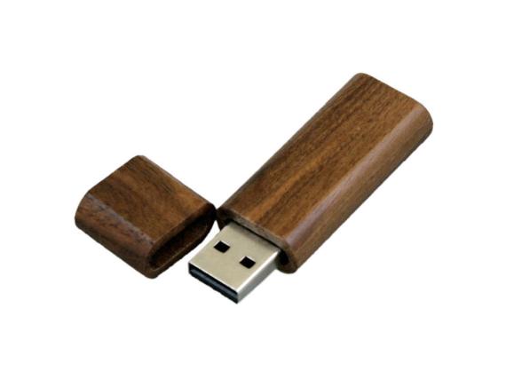 USB 3.0- флешка на 64 Гб эргономичной прямоугольной формы с округленными краями