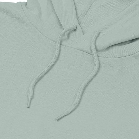 Толстовка с капюшоном унисекс Hoodie, серо-зеленая, размер S