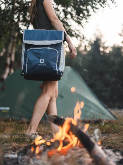 Сумка-холодильник с люком «Арктика», M, синяя