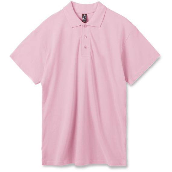 Рубашка поло мужская Summer 170 розовая, размер S