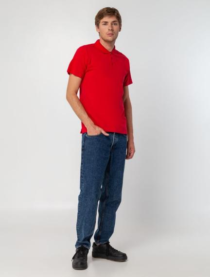 Рубашка поло мужская Spring 210 красная, размер S