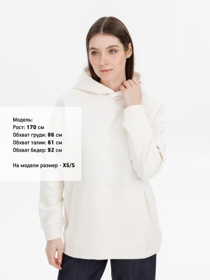 Худи оверсайз унисекс Snuggie, молочно-белое, размер XL/XXL