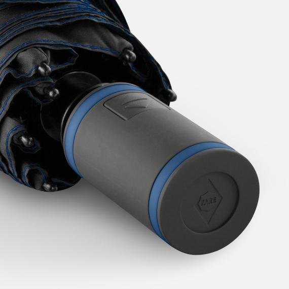 Зонт складной AOC Mini с цветными спицами, темно-синий