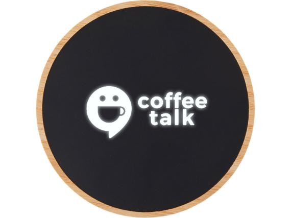 Беспроводное зарядное устройство с подсветкой лого «Reedia S3», 15 Вт