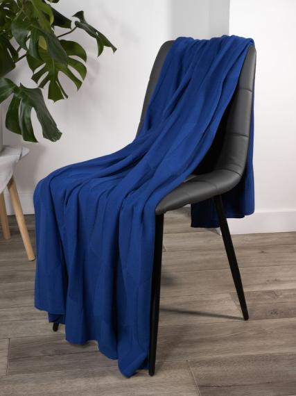 Плед Rombus, синий (василек)