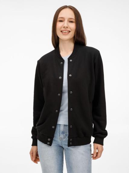 Бомбер унисекс Nuppu, черный, размер S