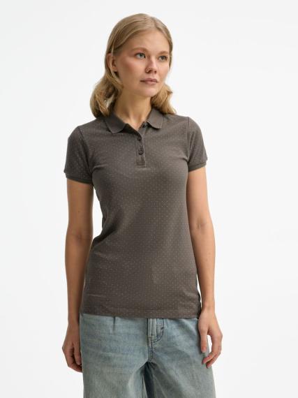 Рубашка поло женская Brandy Women темно-серый с белым, размер S