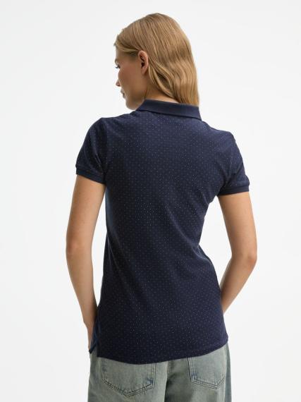 Рубашка поло женская Brandy Women темно-синий с белым, размер XL