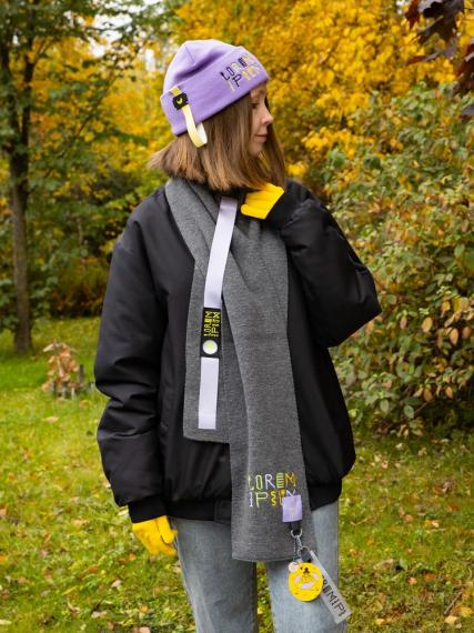 Шарф Urban Flow, темно-серый меланж