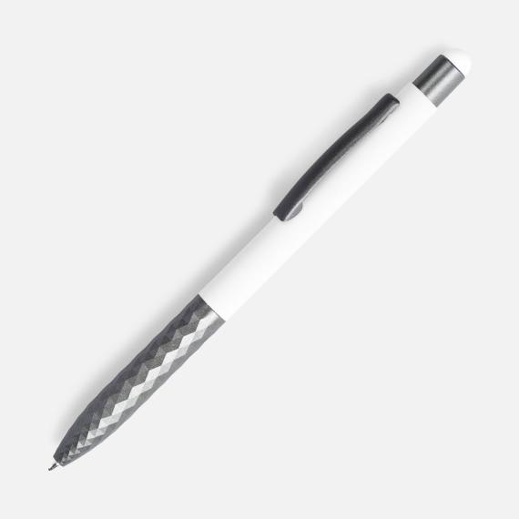 Ручка шариковая со стилусом Digit Soft Touch, белая