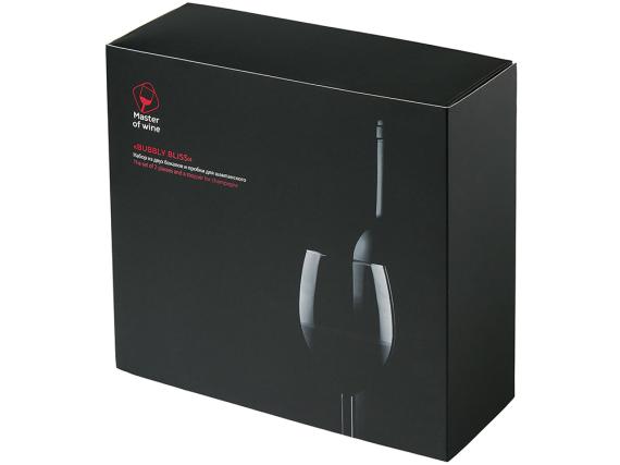 Набор из двух бокалов и пробки для шампанского «Bubbly Bliss»