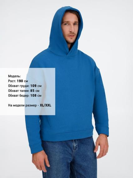 Худи оверсайз унисекс Tolla, синее (джинс), размер M/L