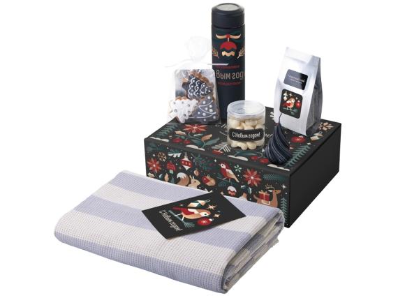 Подарочный набор «Re:Warm» с пледом, термосом и свечой