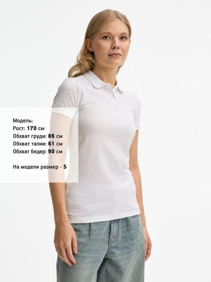 Рубашка поло женская Brandy Women белый/темно-синий, размер S