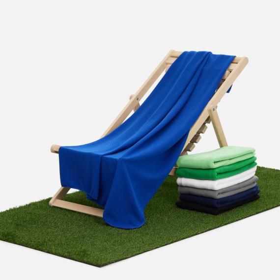 Флисовый плед Warm&Peace, ярко-синий