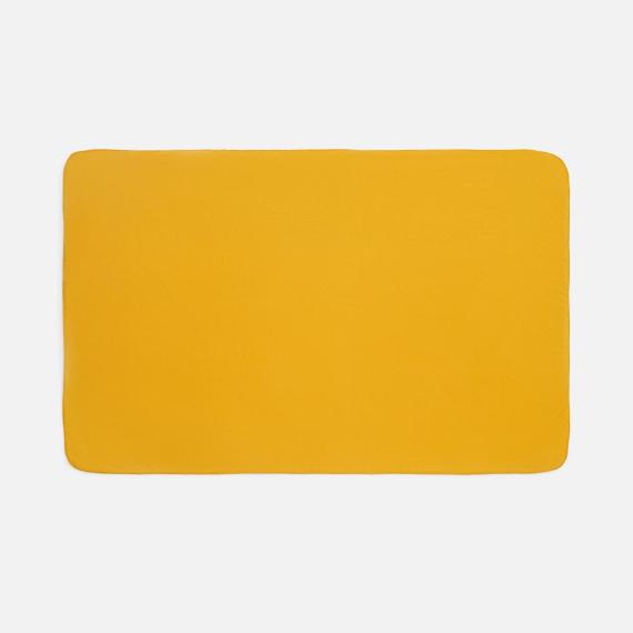 Флисовый плед Warm&Peace XL, желтый