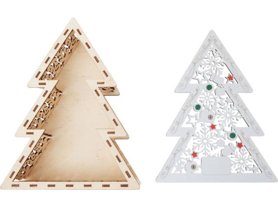 Шкатулка из фанеры в виде елки «Firytale»