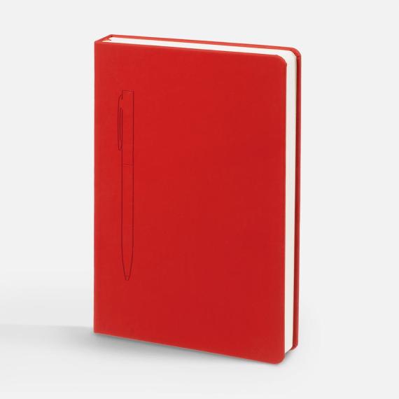 Ежедневник Magnet Shall с ручкой, красный