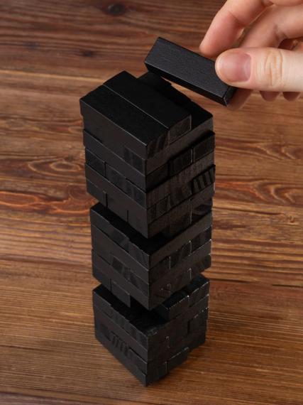 Игра «Деревянная башня мини», черная