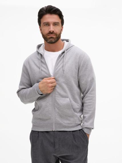 Толстовка унисекс Stone серый меланж, размер M