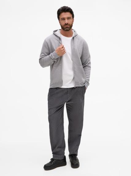 Толстовка унисекс Stone серый меланж, размер M