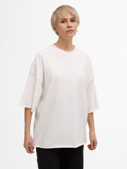 Футболка унисекс T1, молочно-белая, размер M/L