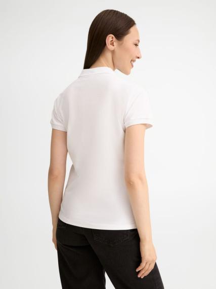 Рубашка поло женская People 210 белая, размер S