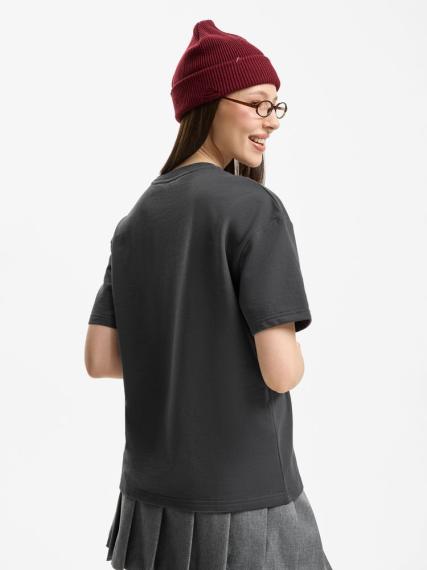 Футболка унисекс Durington, темно-серая (графит), размер XS/S