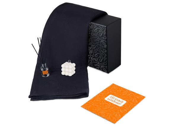 Подарочный набор «Re:y. Cocoon с пледом, свечой и диффузором