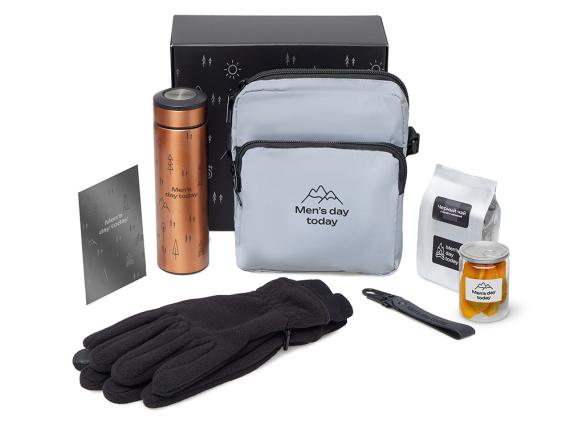 Подарочный набор «Re:m. Step»  с термосом, перчатками и сумкой