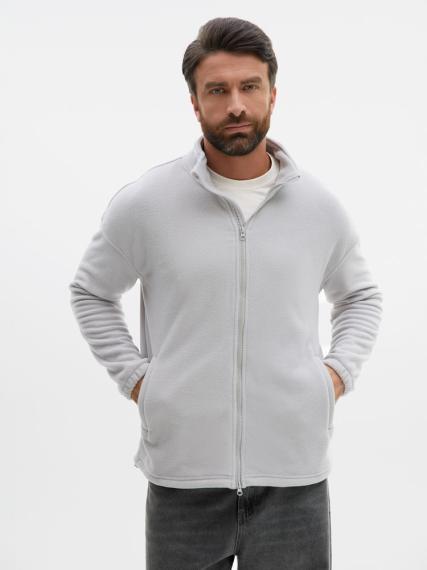 Куртка флисовая унисекс Nebo, светло-серая, размер XXL