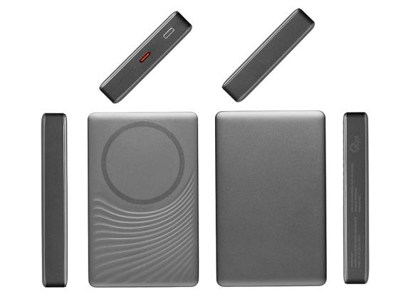 Магнитный беспроводной внешний аккумулятор «Сёрф», 10000 мАч