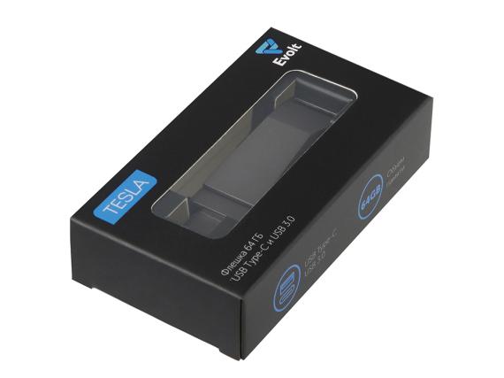 Флешка 64 ГБ USB Type-C и USB 3.0 «Тесла»