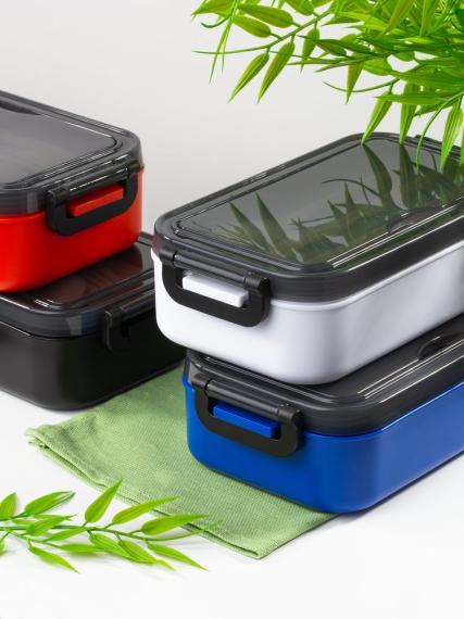 Ланчбокс Pranzo, синий с черным