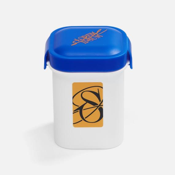 Ланчбокс для снеков Lunch Crunch, белый с синим