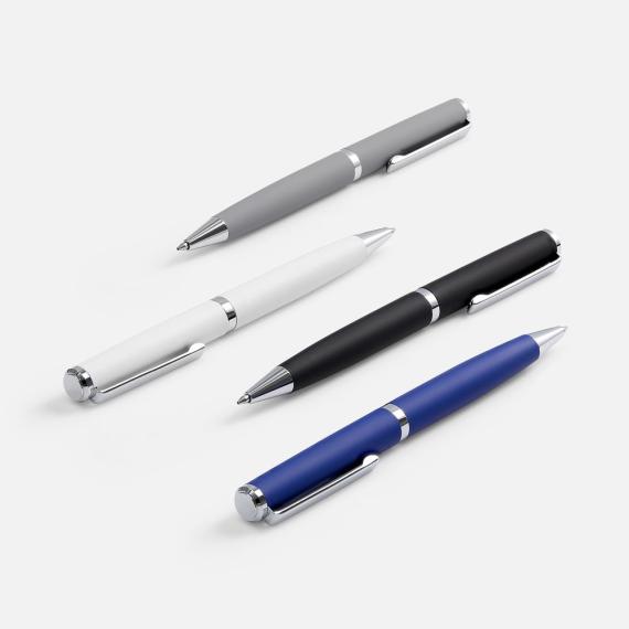 Ручка шариковая Inkish Chrome, белая