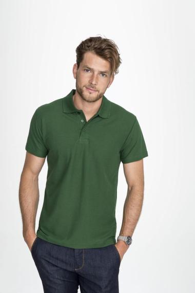 Рубашка поло мужская Summer 170 ярко-зеленая, размер L